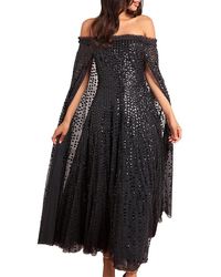 Needle & Thread - Raindrop Cape Ankle Gown - Lyst