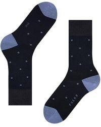 FALKE - Mercerized Cotton & Nylon Dot Dress Socks - Lyst