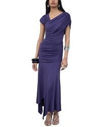 De La Vali - Hela Asymmetric Midi Dress - Lyst