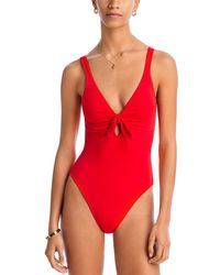 Robin Piccone - Ava Knotted One Piece Swimsuit - Lyst