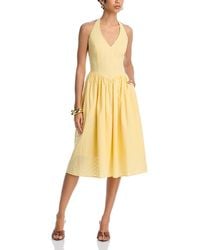 Steve Madden - Ressi Eyelet Halter Midi Dress - Lyst