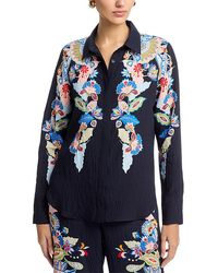 Tahari - Button Down Blouse - Lyst