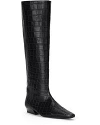 STAUD - Wally Leather Flat Boots - Lyst