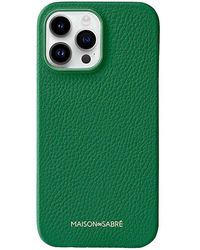 Maison De Sabre - Leather Phone Case (Iphone 15 Pro) - Lyst