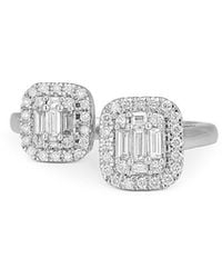 Zydo - 18K Diamond Mosaic Octagonal Halo Open Ring, 0.59 Tcw - Lyst