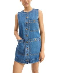 Veronica Beard - Oakley Denim Shift Dress - Lyst