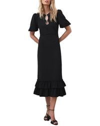 Mint Velvet - Diamante Trim Midi Dress - Lyst