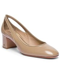 Santoni - Leather Mid-Heel Pump - Lyst