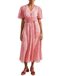 Hobbs - Marie Floral Print Dress - Lyst