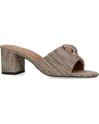Kurt Geiger - Kensington Eagle Head Block Heel Sandals - Lyst