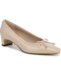 Sam Edelman Rinda Leather Kitten Heel Pumps in Black Lyst