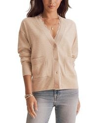 Splendid - Georgie Lace Trim Cardigan - Lyst