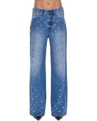 Pistola - Hendrix High Rise Embellished Baggy Jeans - Lyst
