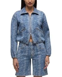 Hudson Jeans - Cropped Zip Jacket - Lyst