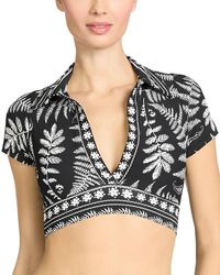 Robin Piccone - Hailey T Shirt Plunge Bikini Top - Lyst