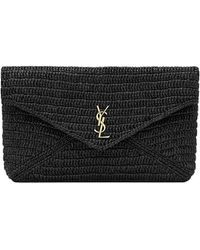 Saint Laurent - Cassandre Large Envelope Pouch - Lyst