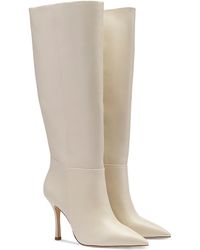 Larroude - Kate Pointed Toe Tall High Heel Boots - Lyst