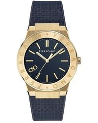 Ferragamo - Sapphire Logo Watch, 41Mm - Lyst