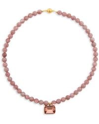Jennifer Behr - Sidonie Crystal Gemstone Beaded Pendant Necklace, 17.5 - Lyst