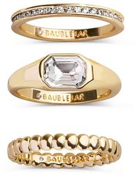 BaubleBar - Mary Ring Set - Lyst
