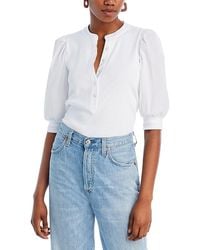 Veronica Beard - Coralee Puff Sleeve Top - Lyst