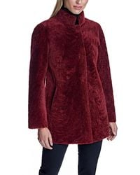 Maximilian - Reversible To Leather Shearling Jacket With Zipper - Lyst