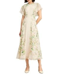 Hobbs Caversham Silk Dress in Blue | Lyst
