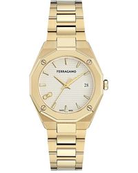 Ferragamo - Edge Bracelet Watch, 34Mm - Lyst