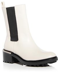 Vince Camuto Kourtly Casual Block Heel Booties - White