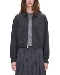 Theory - Knit Blouson Zip Jacket - Lyst