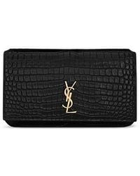 Saint Laurent - Cassandre Phone Holder With Strap - Lyst