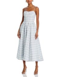 Jonathan Simkhai - Kittiya Sleeveless Poplin Midi Dress - Lyst