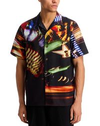 Paul Smith - Short Sleeve Button Front Camp Shirt - Lyst