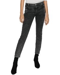 Maje Pierre High - Rise Acid - Washed Jeans In Anthracite - Black