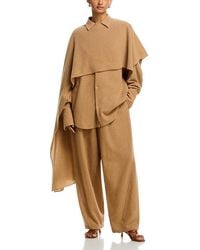 DARKPARK - Georgia Wool Cashmere Detachable Scarf Shirt - Lyst