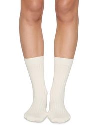Eberjey - Essential Rib Socks - Lyst