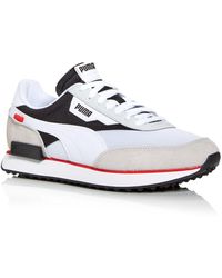 white mens puma sneakers