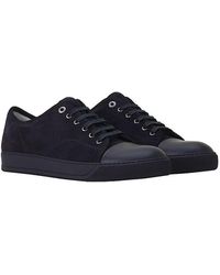Lanvin - Dbb1 Leather And Suede Sneakers - Lyst