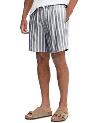 Solid - Linen Drawcord Shorts - Lyst