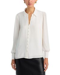 Tahari - Button Up Blouse - Lyst