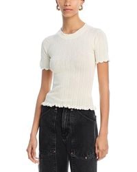 Sea - Abbie Knit Short Sleeve Tee - Lyst