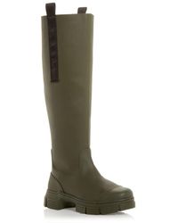 Ganni Country Boot Rain Boots - Green