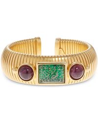 Ben-Amun - Mixed Color Stone Textured Cuff Bracelet - Lyst