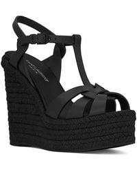 Saint Laurent - Tribute Espadrilles Wedge - Lyst