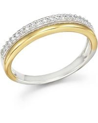 Bloomingdale's Fine Collection - Diamond Double Row Band Ring - Lyst