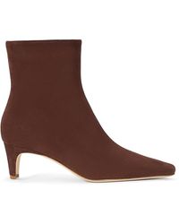 STAUD - Wally Suede Ankle Boots - Lyst