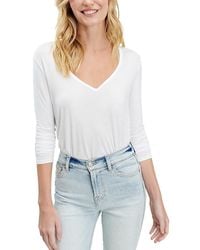 Splendid - Valley Long-Sleeve V-Neck Tee - Lyst