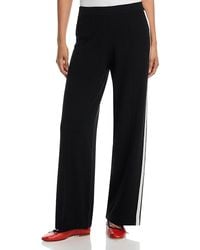 Aqua - Cashmere Athletic Stripe Wide Leg Pants - Lyst