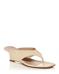 Stuart Weitzman - Vinnie Thong Wedge Sandals - Lyst