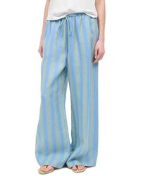 STAUD - Mateo Linen Pants - Lyst